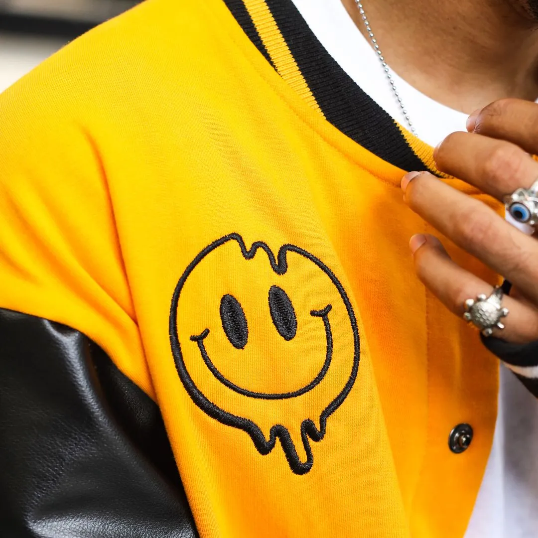 Yellow Varsity Jacket - Leatherette